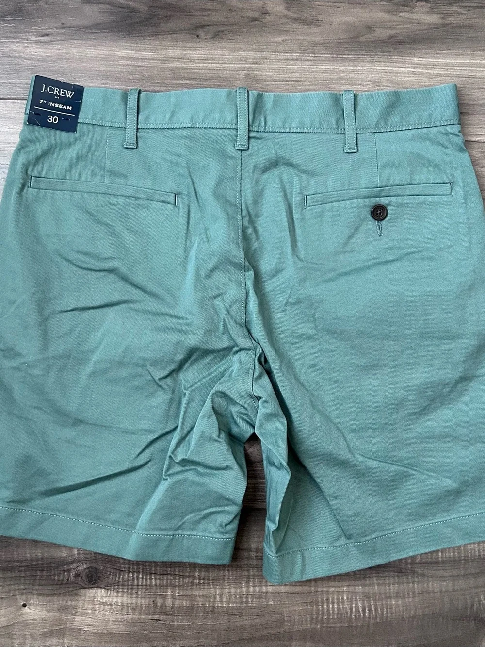 J.CREW Casual Chino Shorts Men’s Size 30 7” Inseam Green Style L0923 New